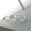 Exquisite Couple's Silver Ring - High-End Finger Ring, Pure Silver Couple's Ring - Image 2
