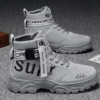 Elevate Your Style with Our Premium Men's Martens Boots - Grey/Khaki - Image 2