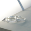 Exquisite Couple's Silver Ring - High-End Finger Ring, Pure Silver Couple's Ring - Image 5