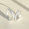 Exquisite Couple's Silver Ring - High-End Finger Ring, Pure Silver Couple's Ring - Image 6