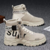 Elevate Your Style with Our Premium Men's Martens Boots - Grey/Khaki - Image 4