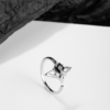 "Irregular Charm: Asymmetrical Star-Shaped Lock Necklace with Minimalist Pendant" - Image 8