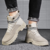 Elevate Your Style with Our Premium Men's Martens Boots - Grey/Khaki - Image 5