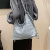 Fashionable Women's Multi-Functional Double Shoulder Single Shoulder Bag - Blue and Sky Blue Universal Style - Image 4