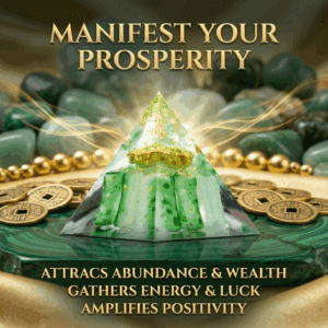 Heart of Vitality – Magnetic Crystal Pyramid for Energy Balance