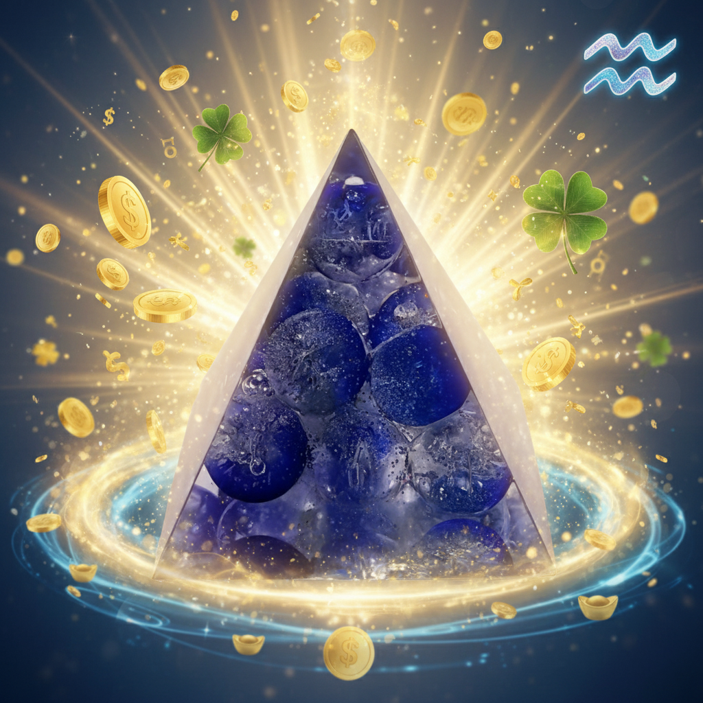 The Abundance Pyramid crystal pyramid - Attract Wealth & Luck Instantly